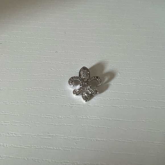 Fleur de lis crystal charm for necklace - Picture 3 of 3